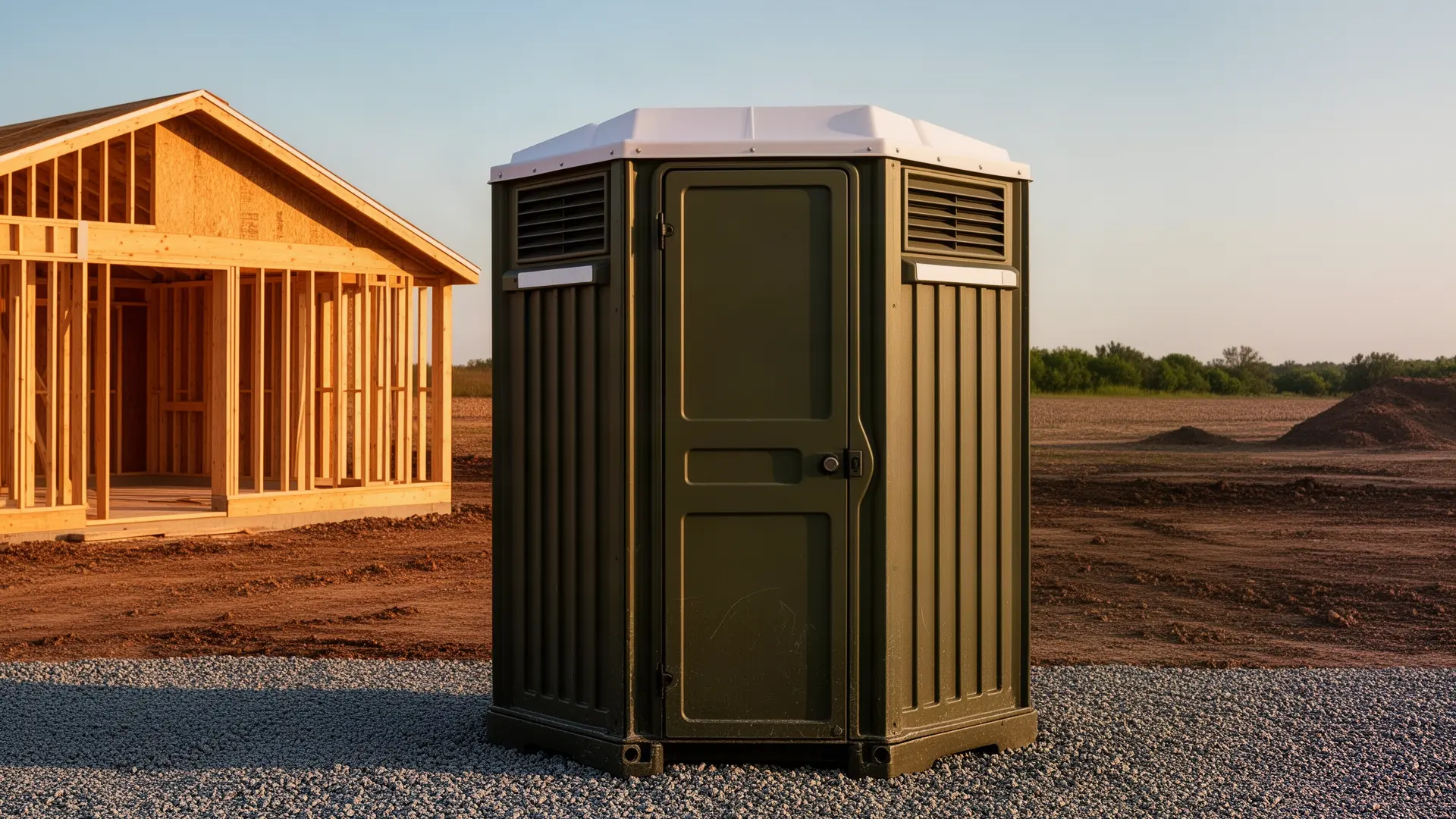Clean porta potty unit from Flint & Conner Portable Toilet Rental in Seattle, WA